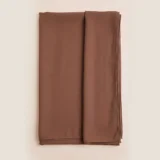 Espresso Brown Textured Flowing Abaya Set