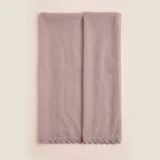 Dusty Mauve Textured Flowing Abaya Set