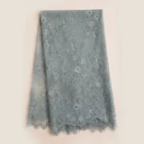 Slate Grey Textured Flowing Abaya Set