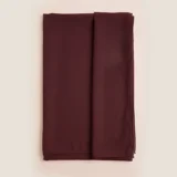 Deep Burgundy Textured Flowing Abaya Set