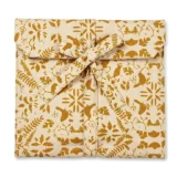 Golden Kaleidoscope Botanical Long Pajama Set