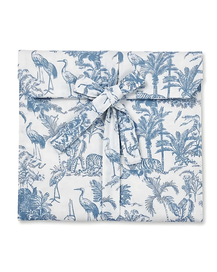 PJ10-b Arctic Blue Safari Toile Long Pajama Set