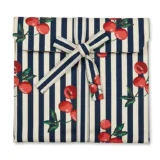 Cherry & Navy Stripe Long Pajama Set