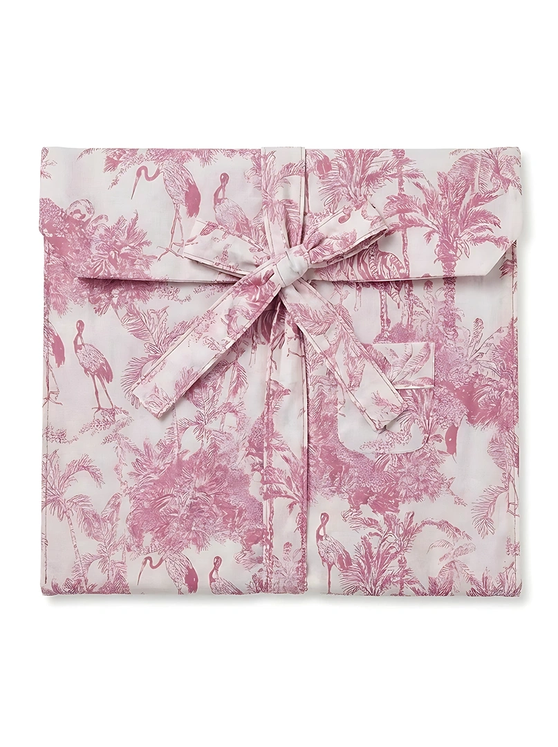 PJ13-b Rose Quartz Safari Toile Long Pajama Set