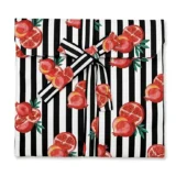 Pomegranate & Onyx Stripe Long Pajama Set
