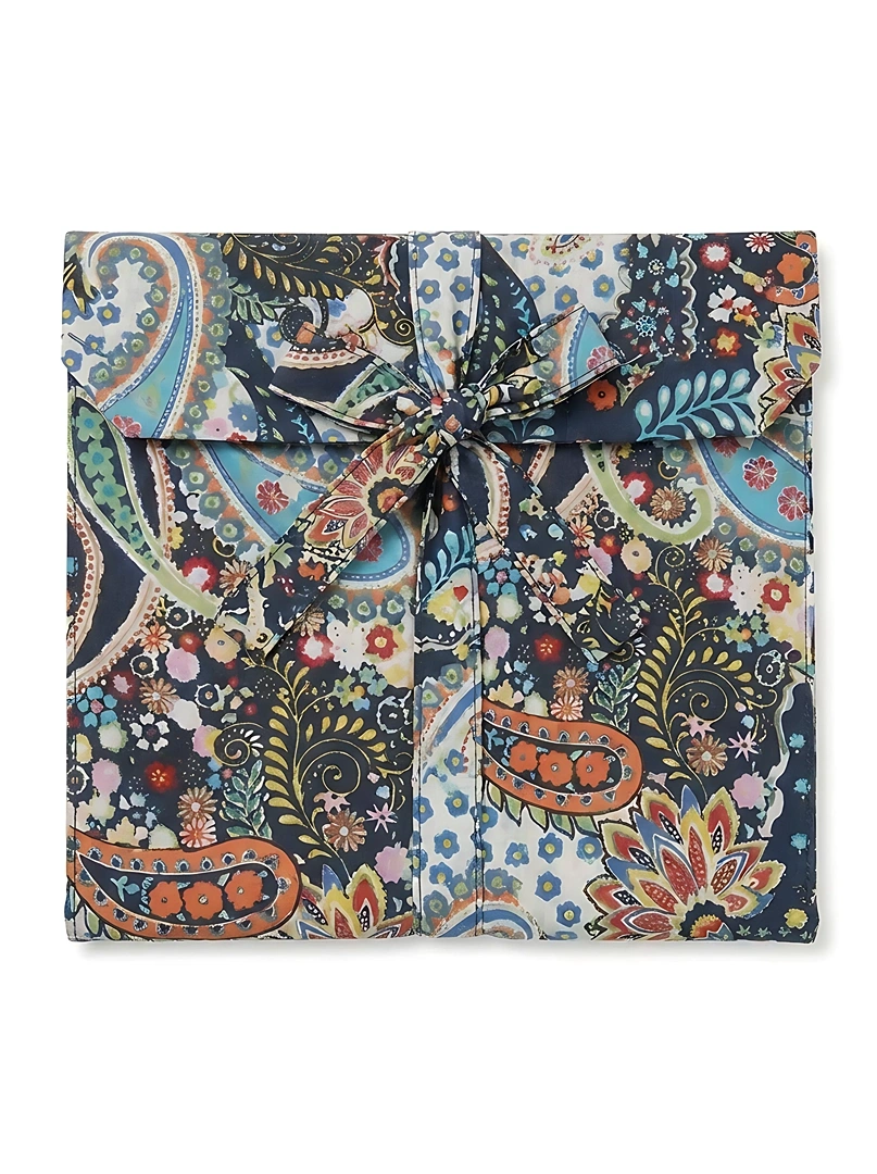 PJ17-b Midnight Jewel Paisley Long Pajama Set