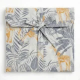 Safari Menagerie Ochre Long Pajama Set