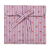 Plum Heart & Stripe Tailored Long Pajama Set