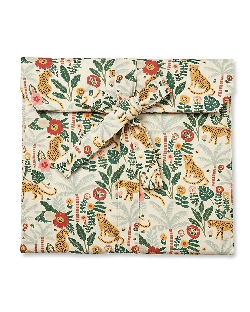 PJ5-b Jungle Leopard Botanical Long Pajama Set