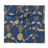 Pineapple & Songbird Indigo Long Pajama Set