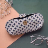 Midnight Starburst Quilted Glasses Pouch
