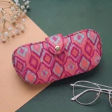 Boho Berry Ikat Quilted Glasses Pouch