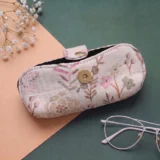 English Garden Soft Floral Quilted Glasses Pouch