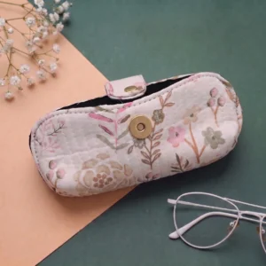 English Garden Soft Floral Quilted Glasses Pouch